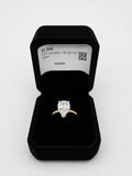 3.01CT TW CERTIFIED 14KYG PEAR LAB DIAMOND RING