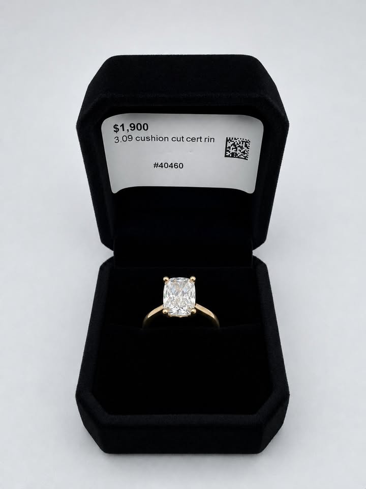 3.09CT TW 14KG Size 6 LAB DIAMOND Ring