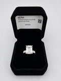 5.04CT TW 14K White Gold LAB Diamond ring