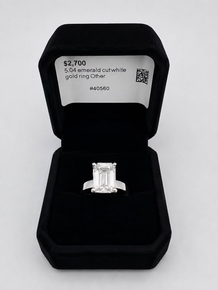 5.04CT TW 14K White Gold LAB Diamond ring